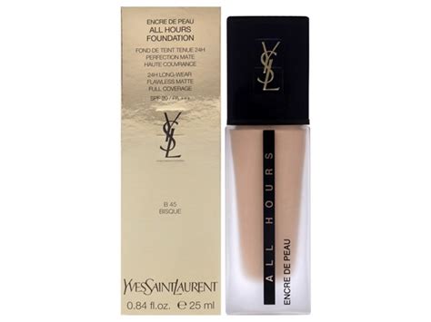 ysl b45 bisque|YSL B45 Bisque All Hours Full Coverage Matte Foundation.